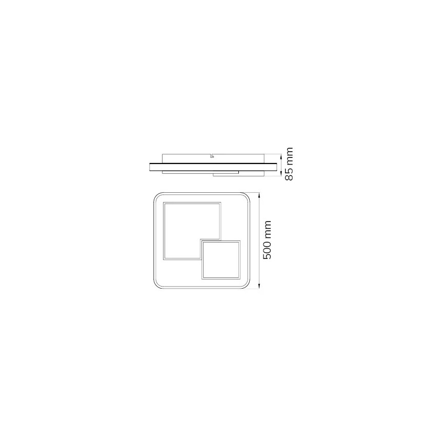 Wofi 11610 - Dimbare LED plafondlamp FELA LED/40,5W/230V 3000K