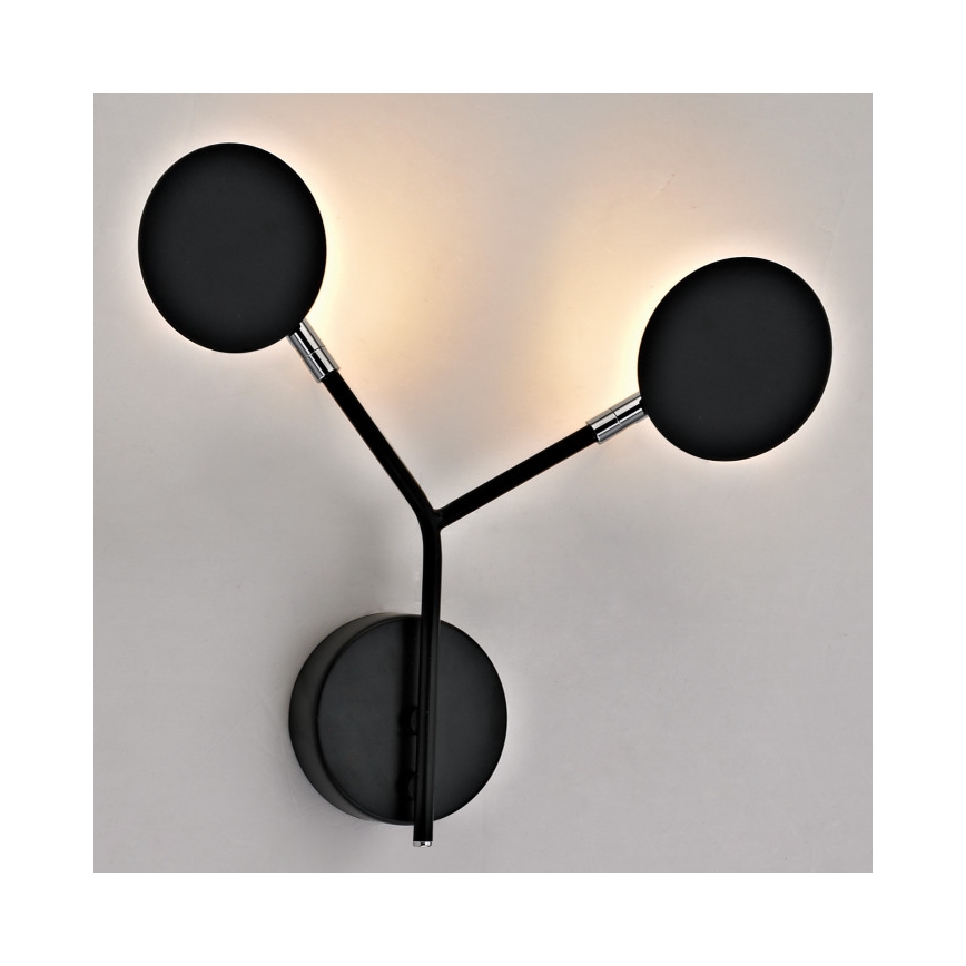 Wofi 446602109000 - LED Wandlamp BELIZE 2xLED/5W/230V 3000K zwart