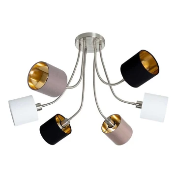 Wofi 9609.06.10.9000 - Hanglamp met vaste pendel CHARME 6xE14/40W/230V