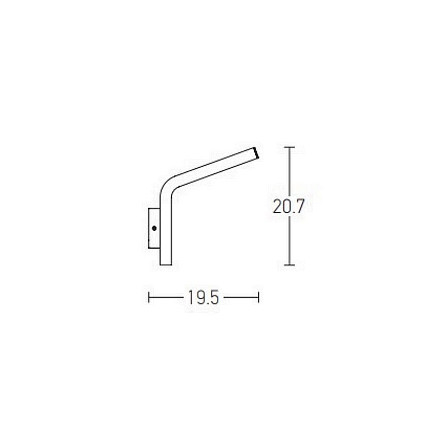 Zambelis E205 - LED Wandlamp voor buiten LED/10W/230V IP54 antraciet