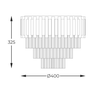 Zuma Line - Plafondlamp 4xE14/40W/230V goud