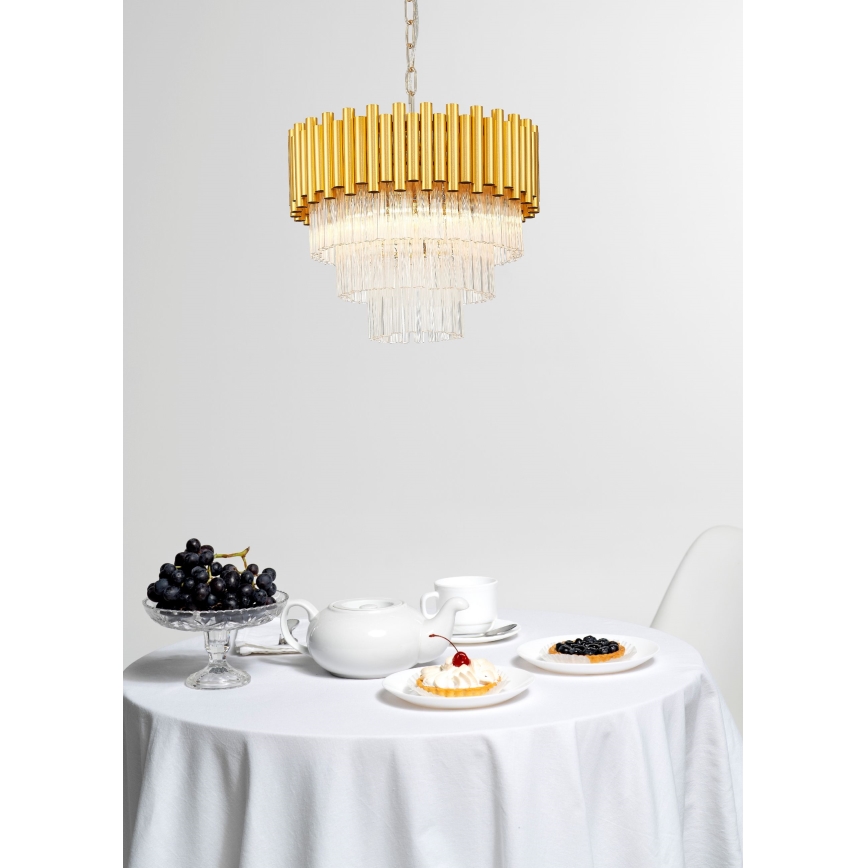 Zuma Line - Hanglamp aan een ketting 4xE14/40W/230V goud