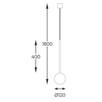 Zuma Line - Hanglamp aan een koord 1xG9/40W/230V