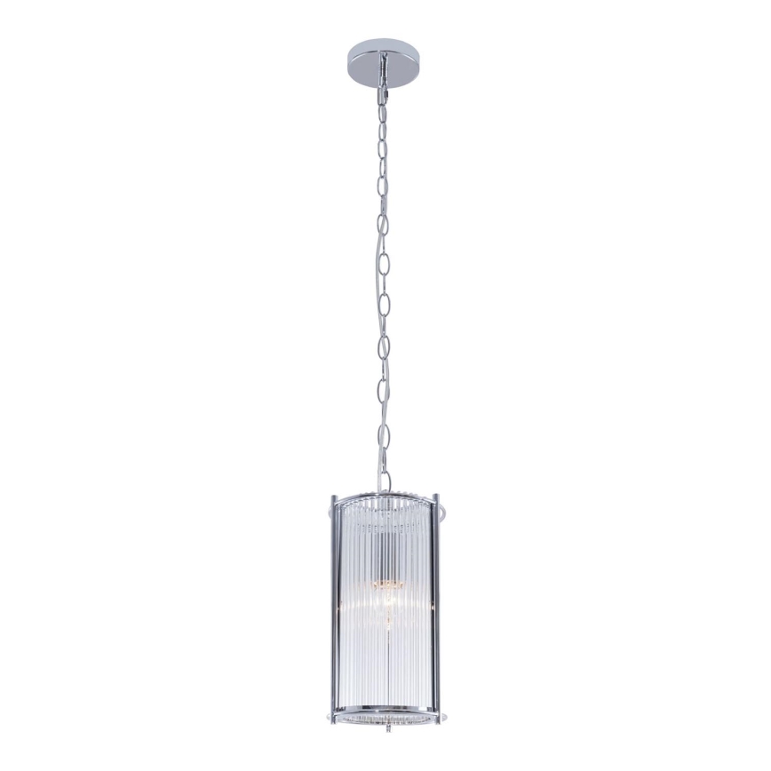 Zuma Line - Hanglamp aan een ketting 1xE27/40W/230V zilver