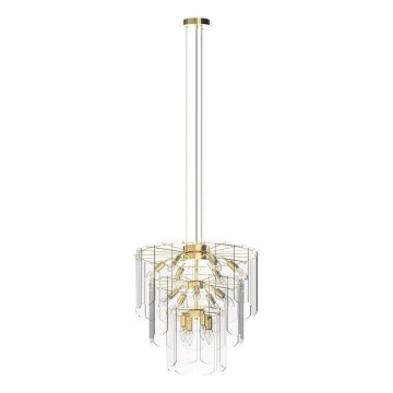 Zuma Line - Hanglamp aan een koord 14xE14/40W/230V goud