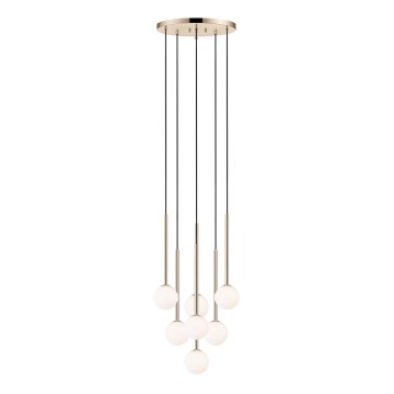 Zuma Line - Hanglamp aan een koord 7xG9/4W/230V goud