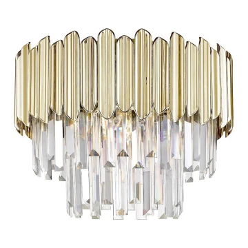 Zuma Line - Kristallen plafondlamp 5xE14/40W/230V goud