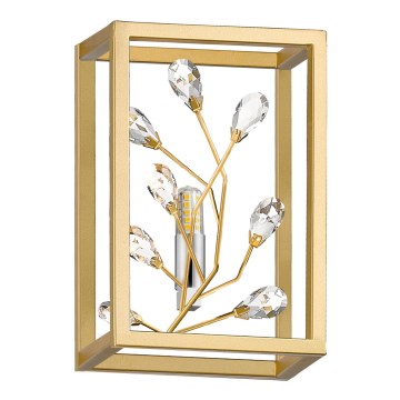 Zuma Line - Kristallen wandlamp 1xG9/33W/230V goud