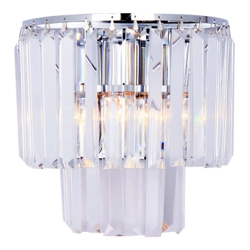 Zuma Line - Kristallen wandlamp AMEDEO 2x E14 / 40W / 230V