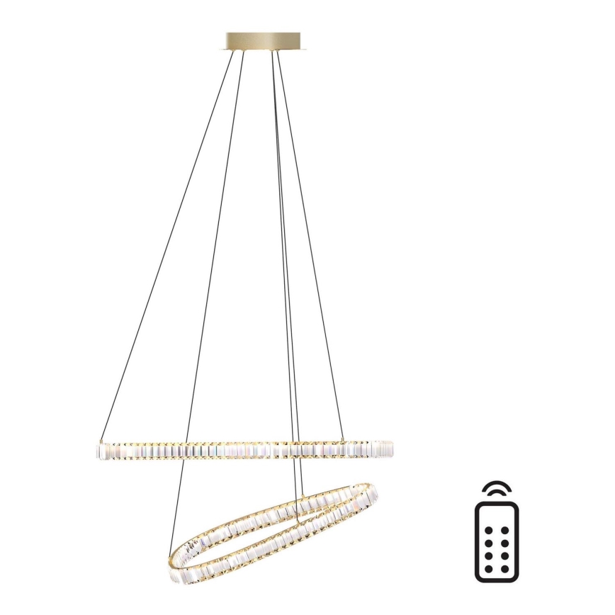 Zuma Line - LED Dimbaar kristal Hanglamp aan een touw LED/36W/230V 2700-6000K + afstandsbediening