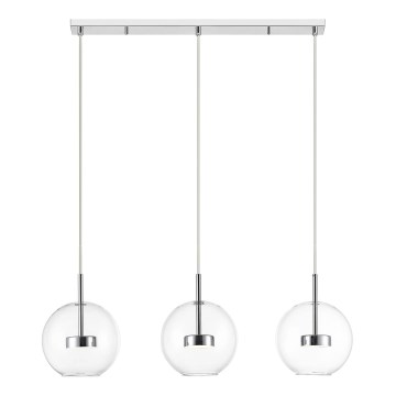 Zuma Line - LED Hanglamp aan een koord 3xLED/5W/230V zilver