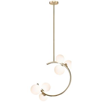 Zuma Line - Hanglamp met vaste pendel 6xG9/33W/230V goud