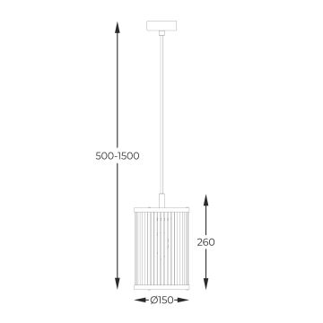 Zuma Line - Hanglamp aan een koord 1xE14/60W/230V zwart