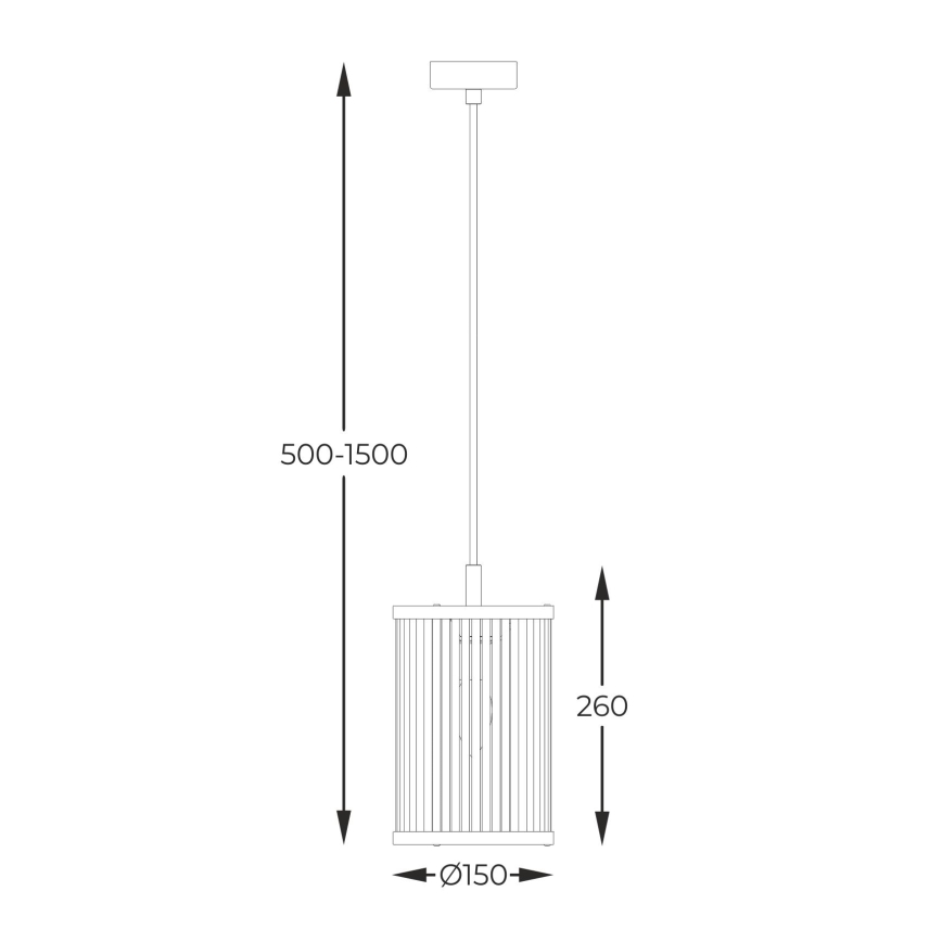 Zuma Line - Hanglamp aan een koord 1xE14/60W/230V zwart