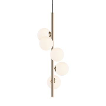 Zuma Line - Hanglamp aan een koord 5xG9/4W/230V goud