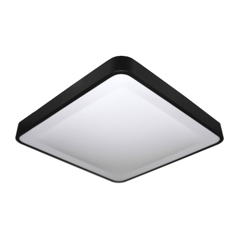Grootte Eindig Vervorming Zwarte LED Plafondlamp met sensor WILTON LED/24W/230V | Lampenmanie